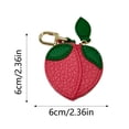 thumbnail image 3 of Kcolen Cute Fruit Shaped Zipper Purse Keychain with Pendant Charm for Women Girls, 3 of 8
