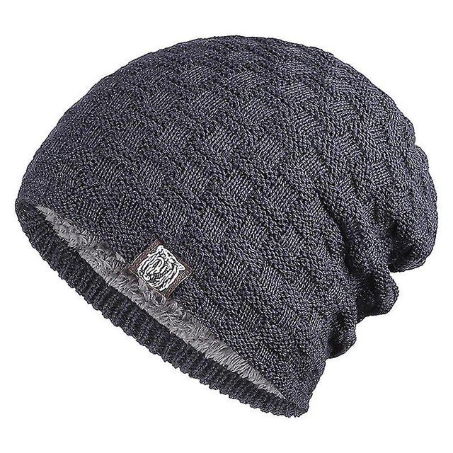 Gorro de lana para hombre, gorro de lana con solapa, gorro de lana, sombrero de algodón para hombre