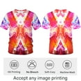 thumbnail image 3 of WHNBCW Funny Fire Printed T-Shirt Colorful Flame Graphic Tee Shirt, 3 of 7