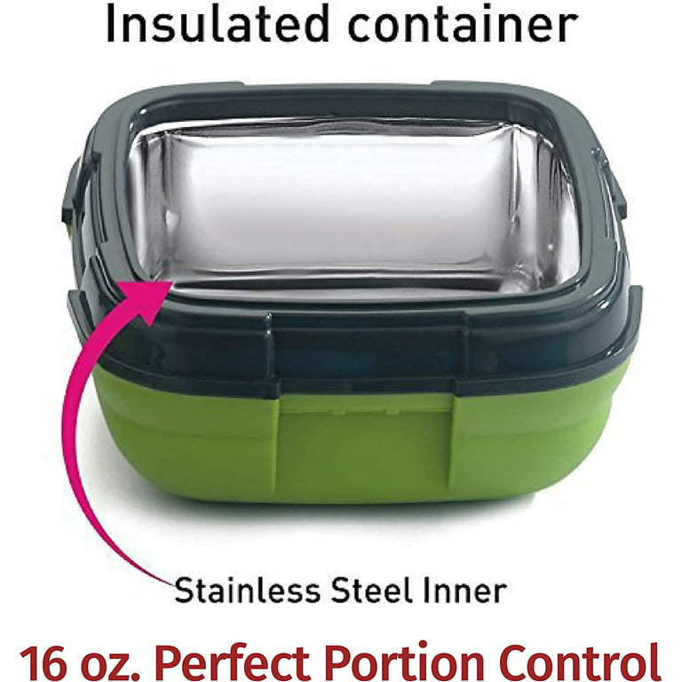 Willstar Insulated Container for Hot Food - Hot Containers for Lunch Thermoses 480ml Stainless Steel Vacuum Insulated Food Jar, Green