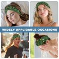 thumbnail image 6 of Jiueut Christmas Tree Nurse Button Headband Medical Assistant Headbands for Women Lightweight Headbands for Nurses with Buttons for Mask Wide Nurses Headbands Non Slip, 6 of 7