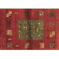 thumbnail image 1 of Ahgly Company Indoor Rectangle Abstract Brown Contemporary Area Rugs, 5' x 8', 1 of 4
