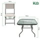 thumbnail image 5 of Juego De Jardin 6 Piezas Sillas Exterior Mesa Con Sombrilla gris, 5 of 8