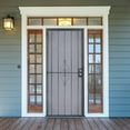 thumbnail image 6 of Grisham Deluxe Steel Security Door,32×80inch Iron Security Door (808,Black), 6 of 7