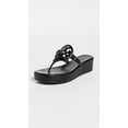 thumbnail image 2 of Tory Burch Women's Miller Wedge Sandals 25mm, Perfect Black, Slides, 2 of 2