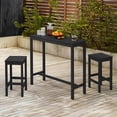 thumbnail image 7 of Dycanpo 45" Acacia Wood Black Bar Table - Rectangular Counter Height Pub Table for Indoor Use, Black, 7 of 7