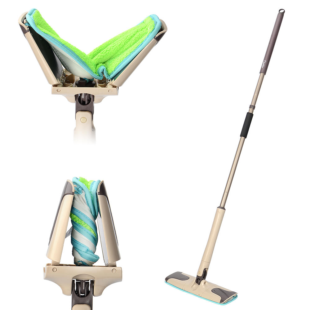 CleanWise Microfiber Twist Mop System 360° Rotating Mop for Cleaning