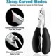 thumbnail image 2 of Curved Blade Nail Clippers for Thick and Ingrown Toenails, Men and Seniors Pedicure Tool with Sharp Cutting Edge, 2 of 2