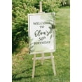 thumbnail image 5 of Darling Souvenir MADE WITH LOVE PersonalizedWelcomeBirthdaySignLeaves,Large Decorative Poster For Birthday Party, Celebrations- 18x12, 5 of 5