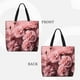 thumbnail image 2 of Fotbe Delicate Pink Carnations Bolsa Tote con Estampado para Mujer, Bolsos con Cremallera, Bolsa de Hombro Casual de Gran Capacidad con Bolsillos Internos, 2 of 7