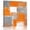Orange, variant on Wall Art Prints, Yellow Grey Framed Canvas Prints for Bedroom Living Room Bathroom Office, Rustic Mottled Oil Painting Abstract Texture Gallery Wrap Wall Art Poster for Gifts Home Decor 8"x8"