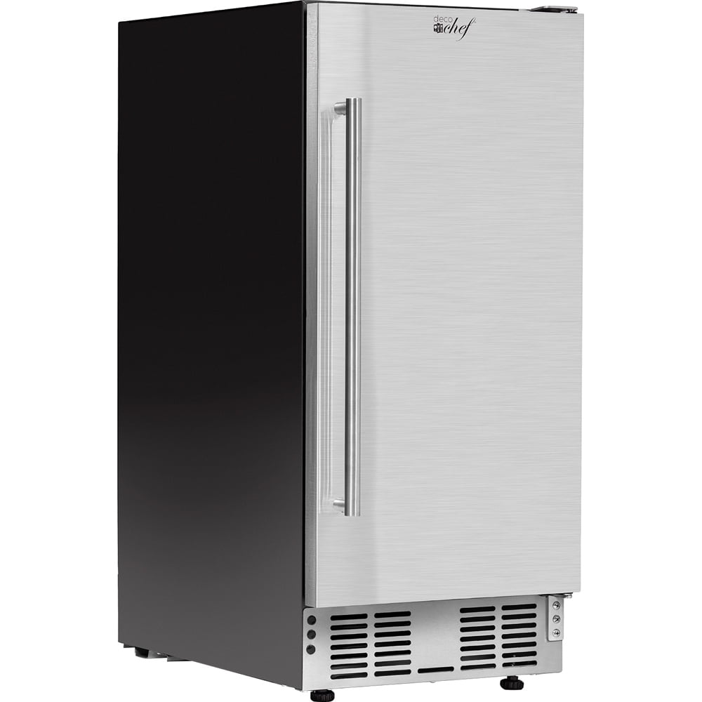 Deco Chef 15Inch Under Counter Mini Fridge, Stainless Steel Finish