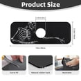 thumbnail image 2 of Sikiie Skeleton Playing Xylophone Splash Guard for Sink Faucet-1 PC Super Absorbent Fast Drying Mat Sink Gadgets-Splash Guard for Kitchen, Sink Mat, 2 of 7