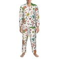 thumbnail image 4 of Kll Winter Christmas Sleepwear Mens Flannel Pajamas,Long Cotton Pj Set, 4 of 9