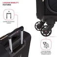 thumbnail image 2 of Equipaje de mano SwissGear 4010 Softside de 18 pulgadas, negro, 2 of 9