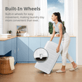 thumbnail image 6 of Comfee' Portable Washing Machine, 0.9 cu.ft Compact Washer With LED Display, 5 Wash Cycles, 2 Built-in Rollers, Space Saving Full-Automatic Washer, 6 of 10