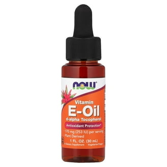 base e liquide 50/50 1 litre NOW Vitamin E Liquid Antioxidant Protection, D-Alpha Tocopherol, 60 mg,  Non-GMO, Vegetarian, 1 oz