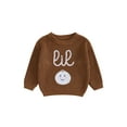 thumbnail image 1 of SUNSIOM Baby Knit Sweaters Long Sleeve Round Neck Cartoon Embroidery Pullover Infant Fall Tops, 1 of 7