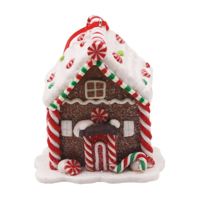 Colgante casa de pueblo navideño Macarena decoración navideña Estilo H