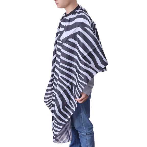 MUSEYA Barber Accessories Cape Haircut Barber Cape Black Anti-static Silk 1Pack