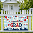 thumbnail image 6 of Congrats Grad Themed Banner with Stars Balloons and Grad Silhouettes Backdrop Party Decorations for Graduation Ceremony Celebration Photography Props Graduation Party Decor Background, 6 of 7