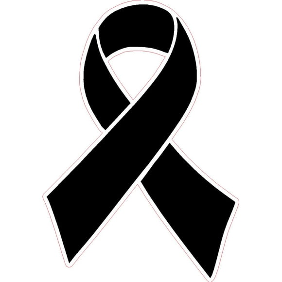Ruban pour Cancer du Mélanome, Noir, Autocollant en Vinyle Imprimé, Étiquette pour Voiture, Cellulaire, Fenêtre, Ordinateur, Mur, etc.