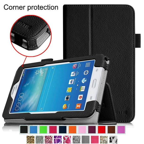 Fintie Folio Case for Samsung Galaxy Tab E Lite 7" SM-T113 / Tab 3 SM-T111 Tablet Stand Cover, Black -