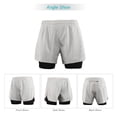thumbnail image 6 of Lixada Lixada Men's 2-in-1 Running Shorts Quick Drying Breathable Active Training Exercise Jogging Cycling Shorts with Longer Liner, 6 of 7