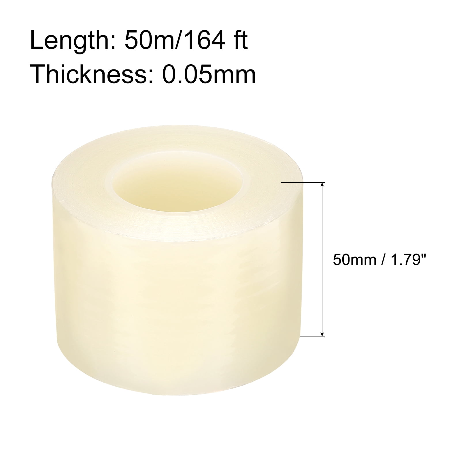 Unique Bargains PE Protective Film for Aluminum Doors and Surfaces Protection Clear 1.97" x 164Ft