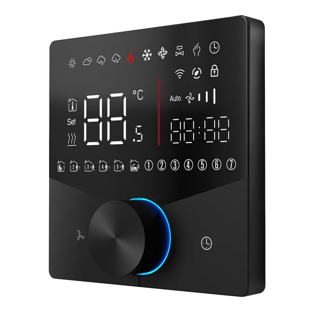 Thermostat Wifi Affichage Numérique Tube Programmable 5 et 2 Contrôleur de Température pour Climatiseur Maison Moderne