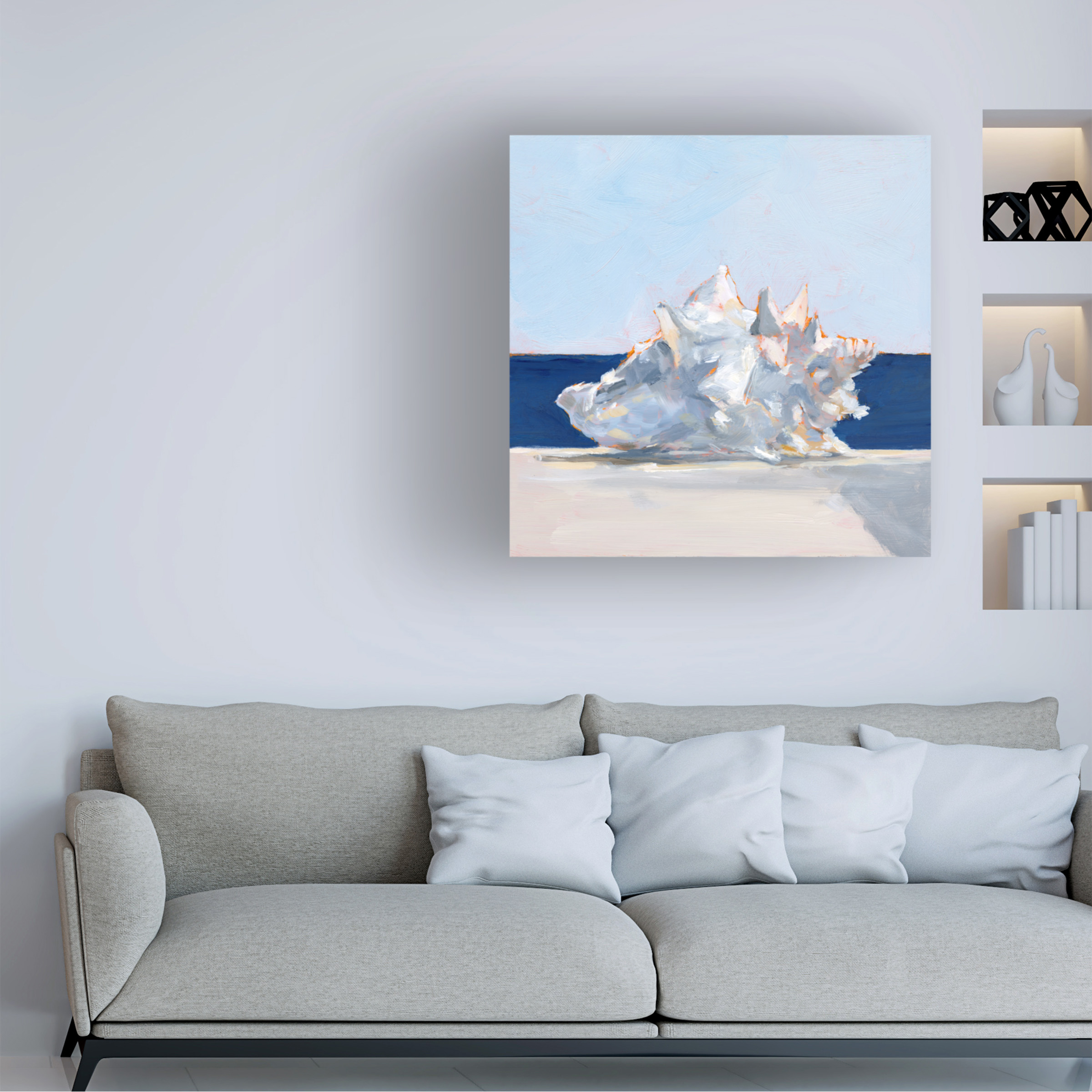 Ethan Harper 'Shell By the Shore I' Canvas Art