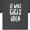 thumbnail image 3 of Instant Message - It Was Gigis Idea  - Toddler And Youth Short Sleeve Graphic T-Shirt, 3 of 6