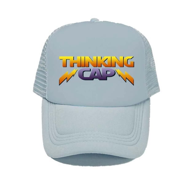 Thinking Cap Print Snapback Caps Ombre Lighting Adult Mesh Trucker Hat Stranger Things Season 4 Costume Holloween Hat Cap YP00356-60cm for adult Gao Jinjia LED