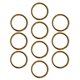thumbnail image 2 of a Granel 10 Piezas de Latón Dorado Anillos de La Llave Llavero Llavero Titular Llavero Llavero Llavero 12mm-35mm - Oro, 30 mm Sunnimix Cadena dividida de los anillos dominantes, 2 of 8