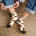 thumbnail image 3 of Pofeuu Fall Turkey Print 30cm Socks, Adult Running Hiking Socks for Youth and Adult, 3 of 7