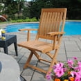 thumbnail image 6 of NTCH003A Niagara Teak Crown Folding Arm Chair, 6 of 11