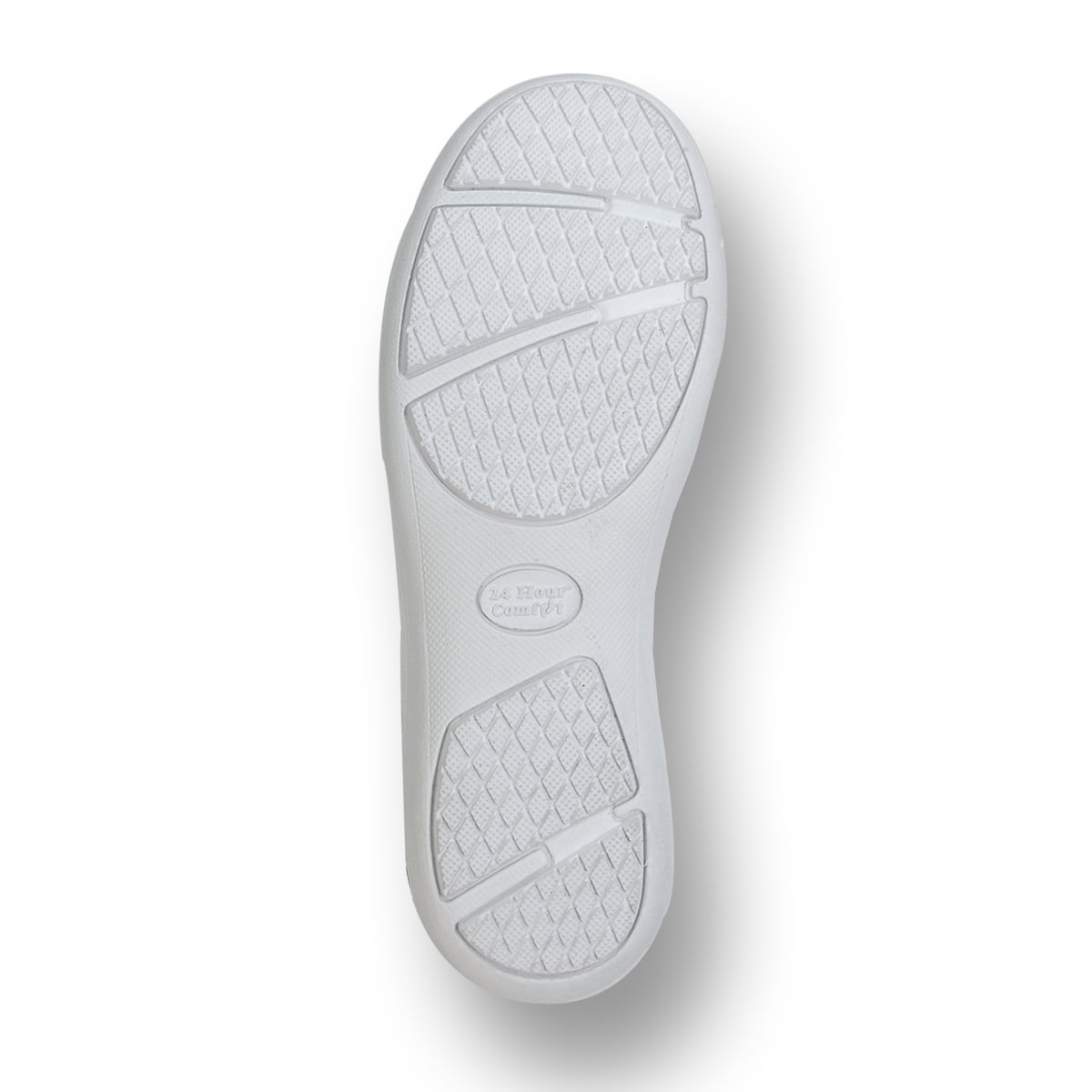 24 HOUR COMFORT Ester Wide Width Professional Sleek Shoe WHITE 10