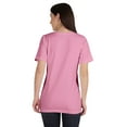 thumbnail image 3 of Inkmeso T-Shirt Basique Col Rond Femme Manches Courtes Coupe Régulière Long Tee Haut d'Entraînement, 3 of 8