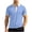 Light Blue, variant on SAWOBUUN Mens Quick Dry Athletic Shirt Short Sleeve Collared Workout Top Lightweight Breathable Stretch Gym Running Tee