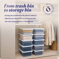 thumbnail image 4 of Homz 6 Qt Multipurpose Plastic Storage Containers with Lids, (10 Pack), 4 of 9