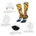 thumbnail image 6 of Lsque vintage Starry Sunflower Printed Crew Socks Men's Women's LightWeight Thin Casual Calf Socks ,Knee High Socks,Cotton Socks, 6 of 9