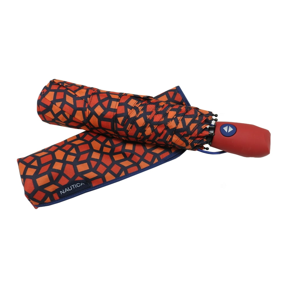 Nautica Nautica 46 Inch Auto Open / Close Umbrella with Cover, Red