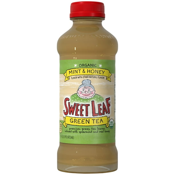 Sweet Leaf Organic Green Tea Mint & Honey, 16 Fl. Oz.