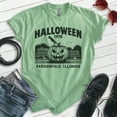 thumbnail image 2 of Halloween 1978 Haddonfield Shirt, Unisex Women's Men's Tee, Horror Movie Classic Film Lover Halloween, Heather Apple Green, Medium, 2 of 6