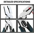 thumbnail image 2 of Industrial-Grade Multi-Function Cutting Pliers, 9-in-1 CR-V Heavy-Duty Lineman Plier Tool—Compound Action Leverage Design, Nail Puller/Wire Cutter/Stripper/Crimper for Home & Professional Repair (1), 2 of 8