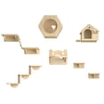 thumbnail image 2 of Marco de escalada para gatos montado en la pared Plataforma de salto para gatos de madera maciza montada en la pared Tabla para rascar para gatos Plataforma de salto para gatos Nido de pared Poste, 2 of 4