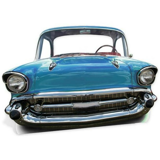 Star Cutouts Sc86 Blue Car Large Stand In Cardboard Cutout Walmart Com