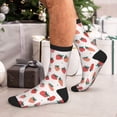 thumbnail image 7 of Rocae Hand Drawn Strawberry for Adult Socks Casual Athletic Stretchy Loose Socks for Women Men Non-Slip Middle Tube Socks, 7 of 7