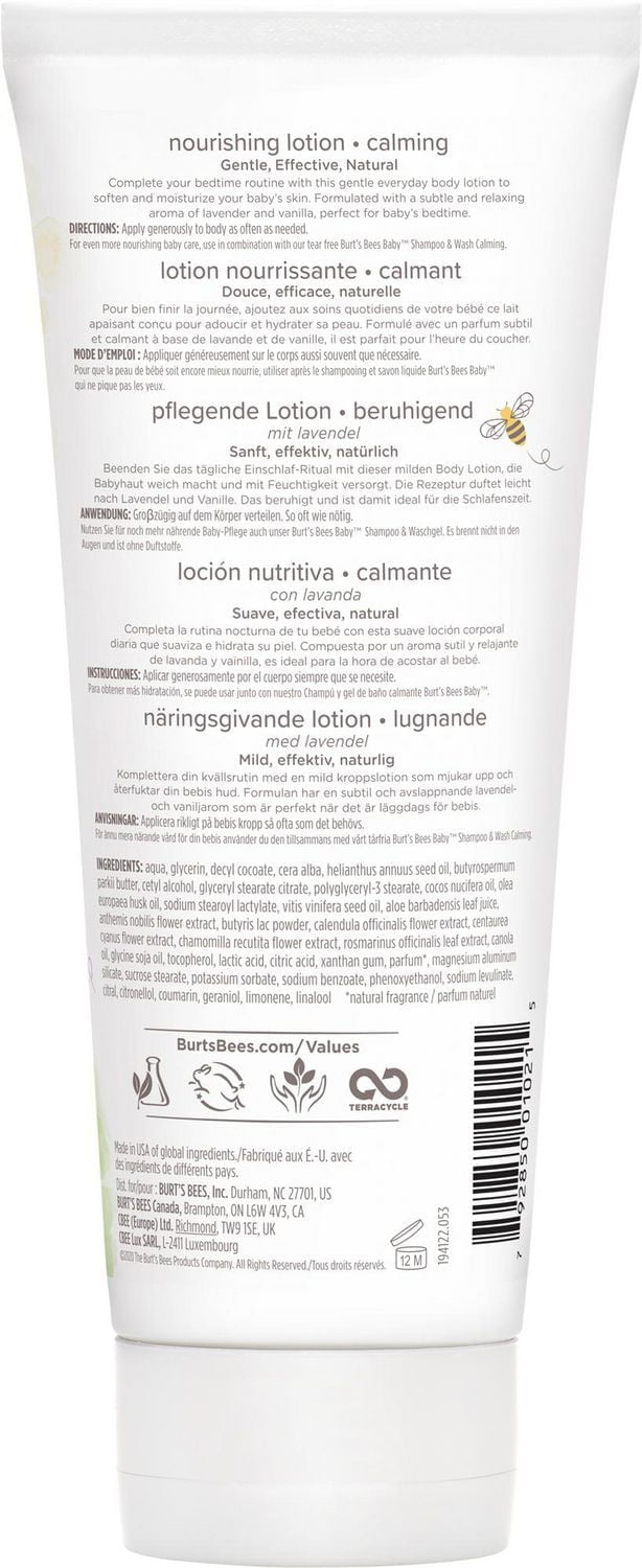 Burt’s Bees® Baby Bee Calming Nourishing Lotion Lavender,, 170g