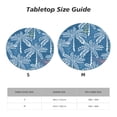 thumbnail image 7 of YFYANG Round Fitted Table Cloth, Waterproof Blue Beach Tree Texture Pattern Polyester Table Cover, Indoor Outdoor Decorative Tablecloths with Elastic Edge, 7 of 7